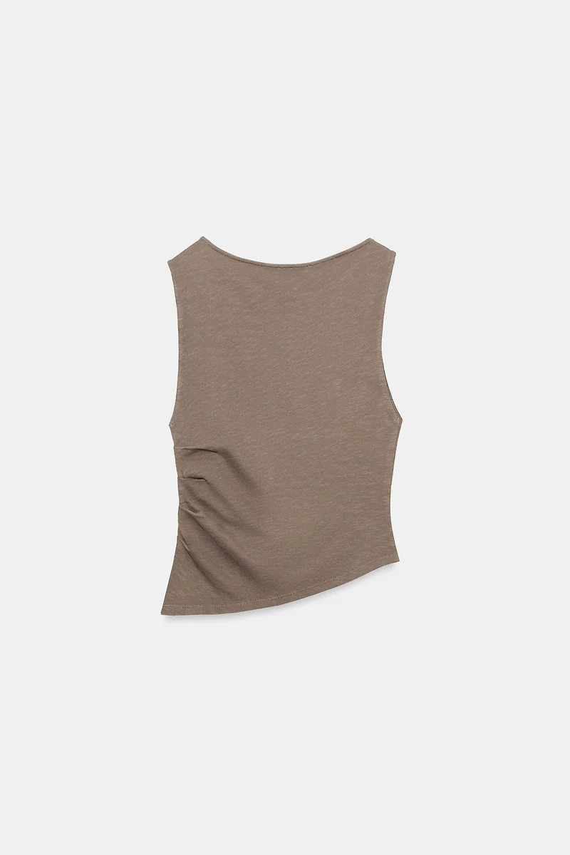 FLAMÉ RUCHED TOP