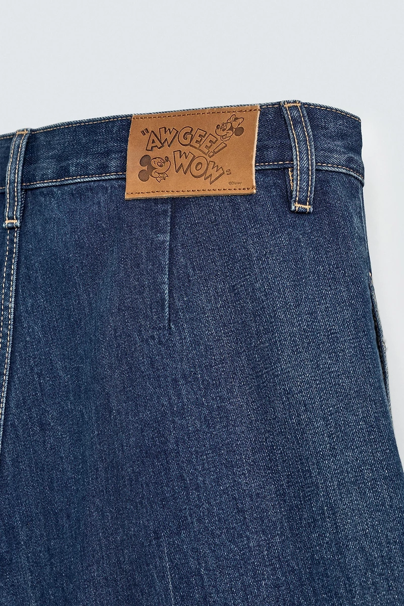 DENIM BERMUDA JORTS HARRY LAMBERT FOR ZARA X DISNEY