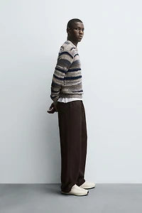 JACQUARD STRIPED SWEATER