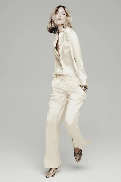 PANTALON PYJAMA EN SOIE 100 % ZW COLLECTION