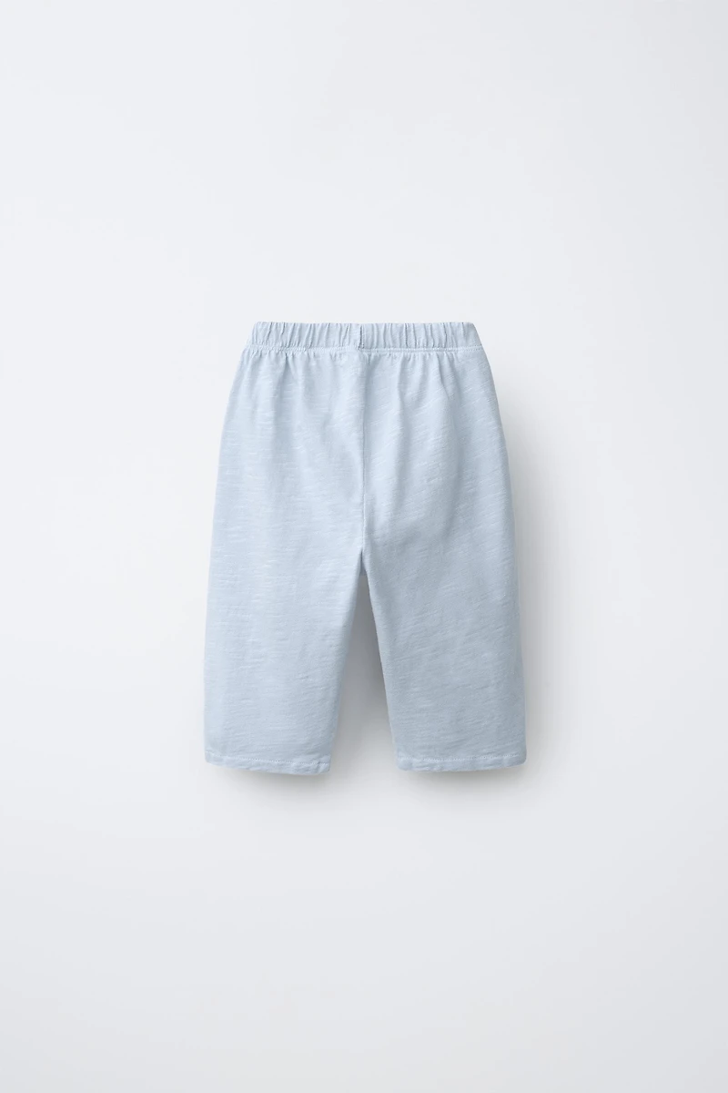 TEXTURED COMBINATION PANTS