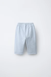TEXTURED COMBINATION PANTS