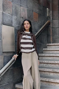 PANTALON BALLOON EN VELOURS CÔTELÉ