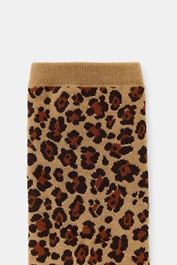 ANIMAL PRINT JACQUARD SOCKS