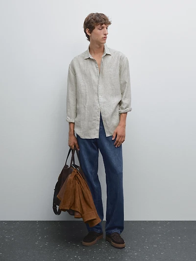 Regular fit striped shirt