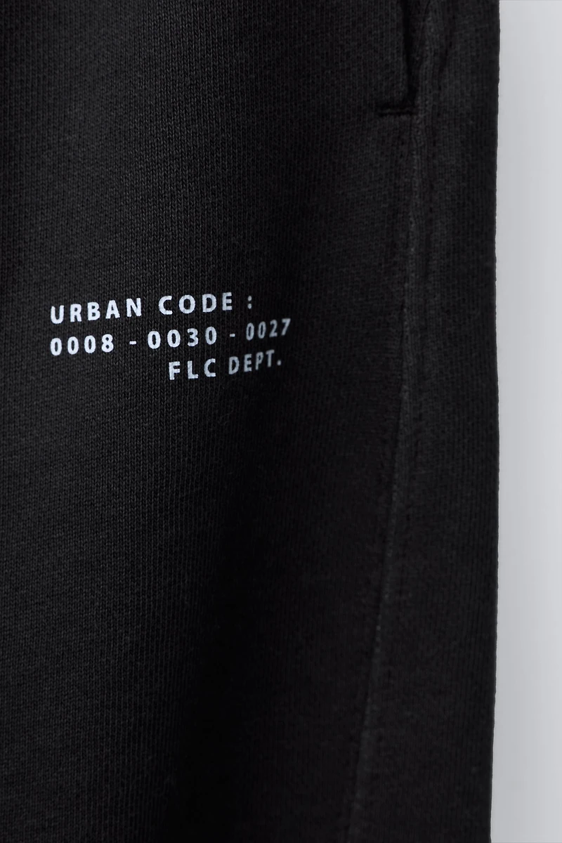 GARMENT DYED BARREL PLUSH PANTS