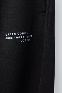 GARMENT DYED BARREL PLUSH PANTS