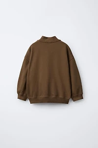 FLEECE LOGO BOMBER JACKET