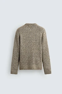 RIBBED TEXTURED JUMPER