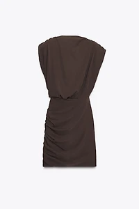 SHORT DRESS WITH SHOULDER PADS