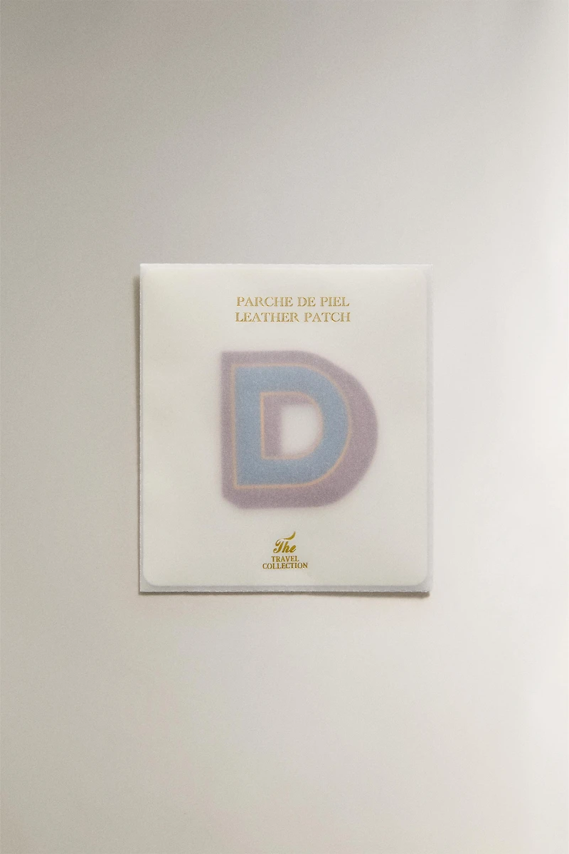 LEATHER LETTER D PATCH