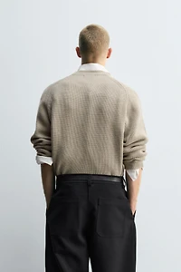 TEXTURED BOXY FIT JUMPER