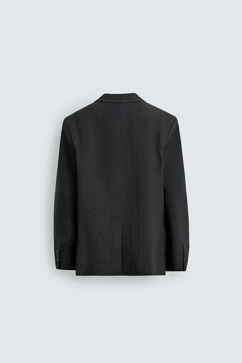REGULAR FIT 100% LINEN SUIT BLAZER