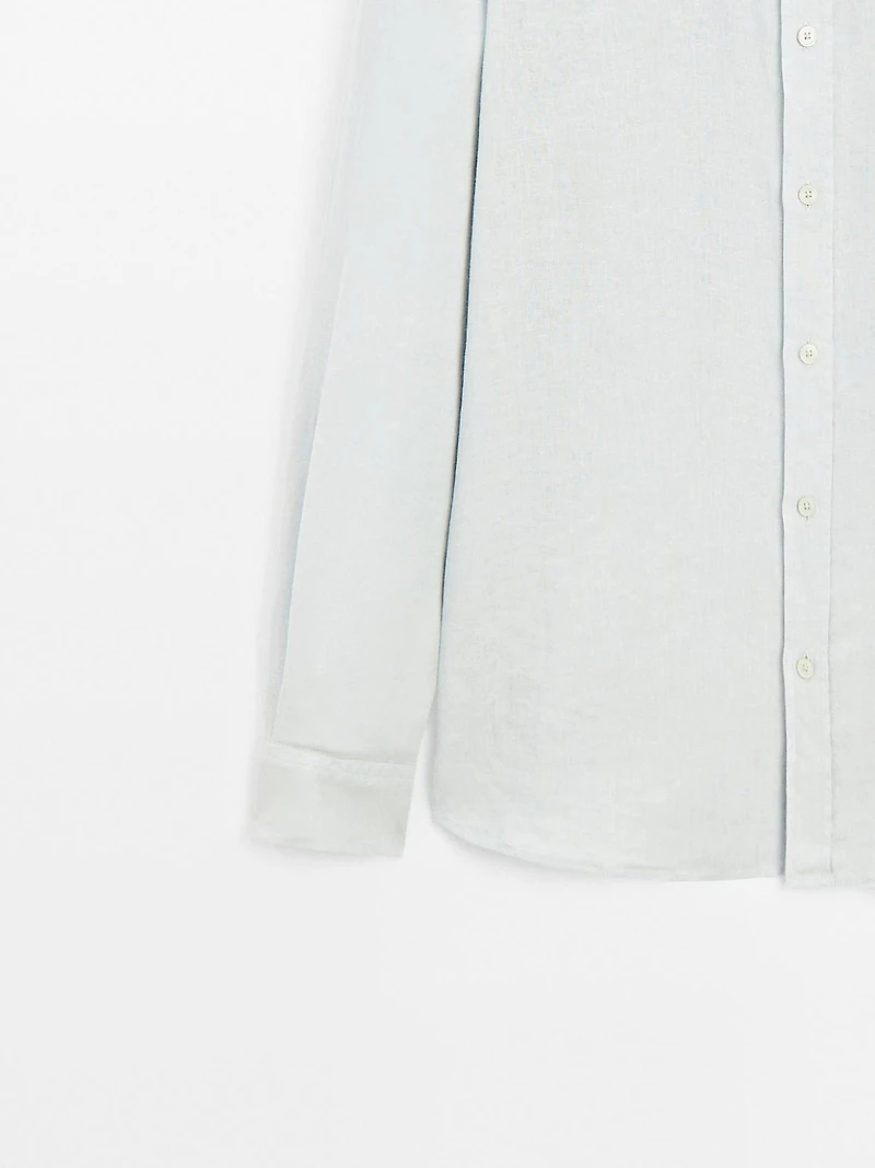 100% linen regular fit shirt