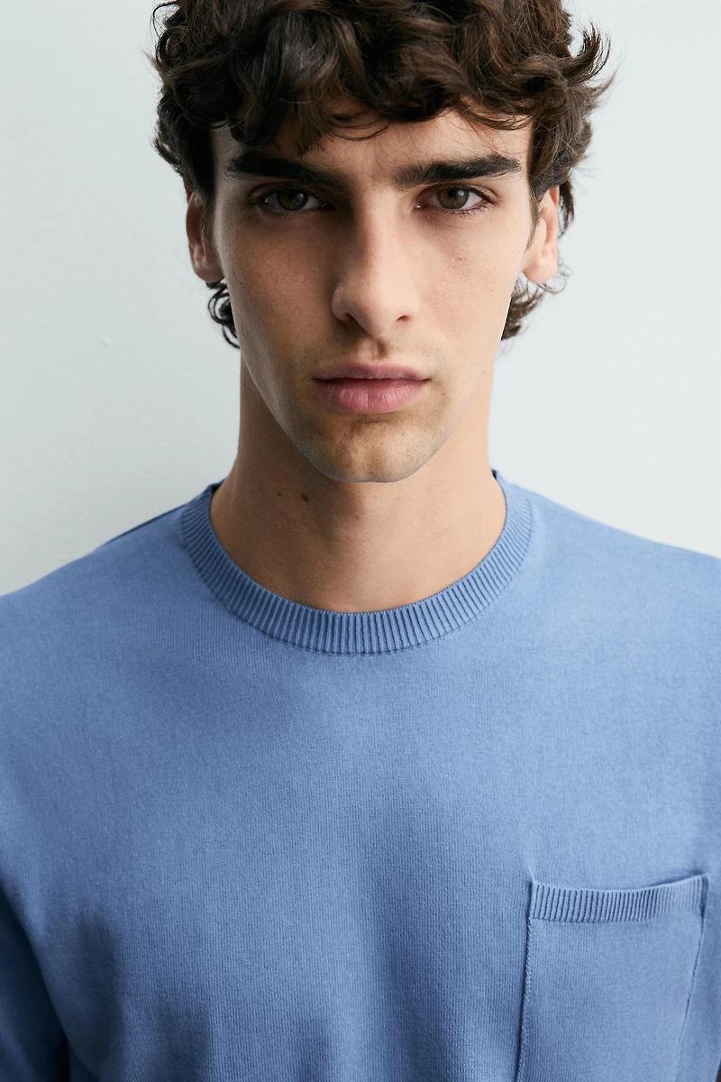 COTTON KNIT REGULAR FIT T-SHIRT