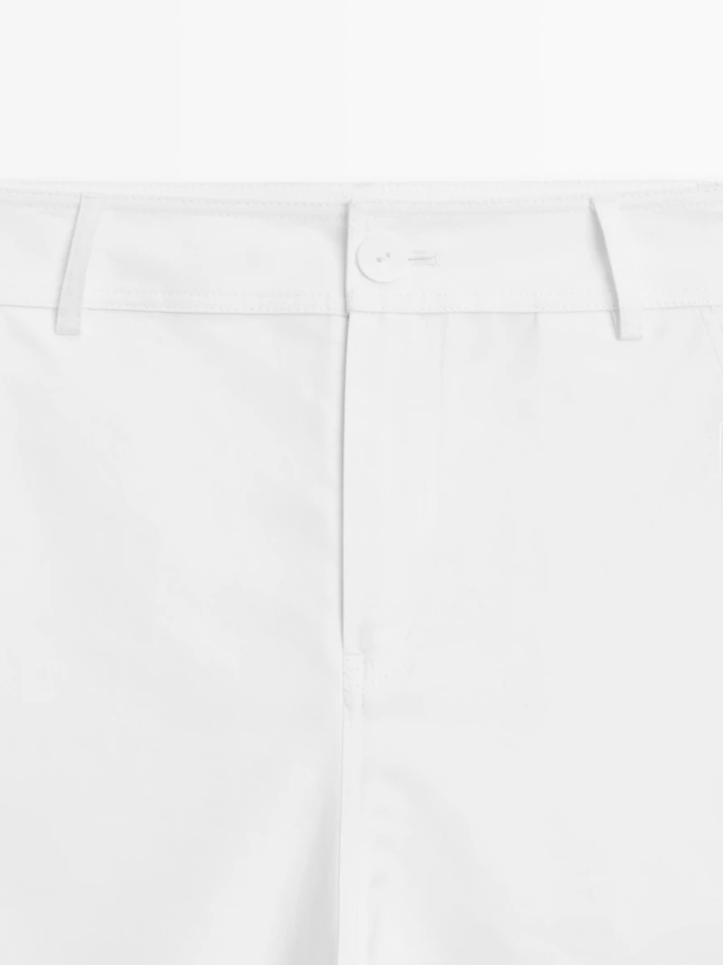 High-waist barrel fit trousers