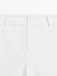 High-waist barrel fit trousers