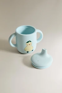GOBELET D'APPRENTISSAGE ENFANT SILICONE POUSSIN