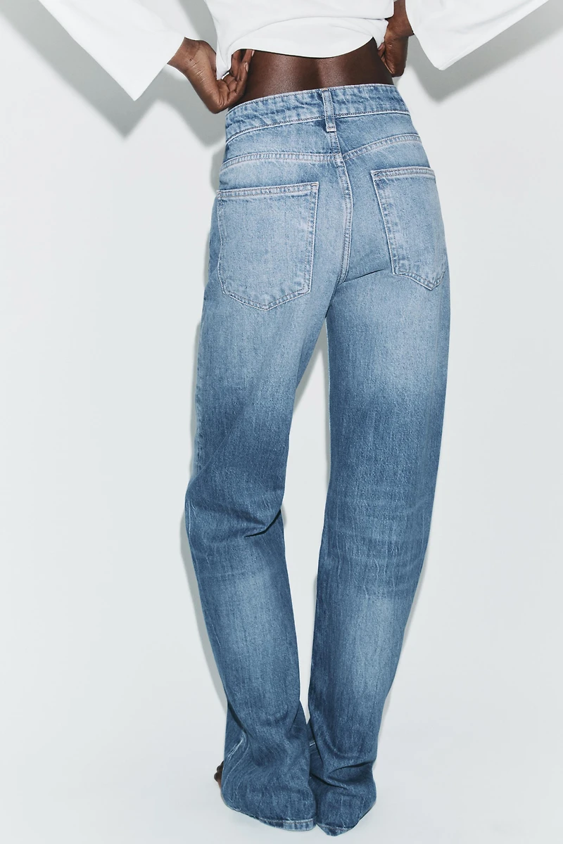TRF HIGH-WAIST WIDE LEG JEANS