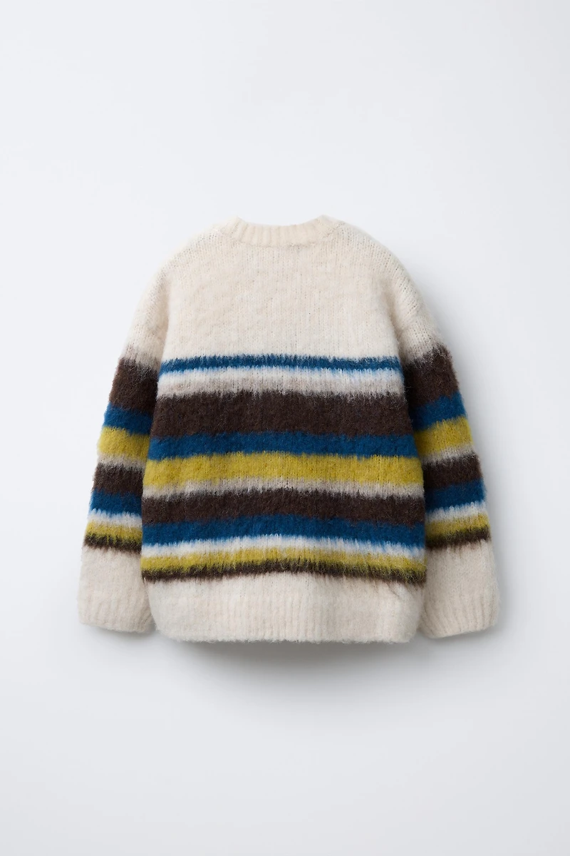 STRIPED KNIT JUMPER