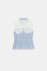 BLOUSE BIMATIÈRE À CARREAUX VICHY