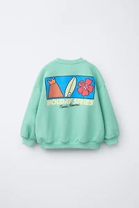 SURF PRINT SWEATSHIRT