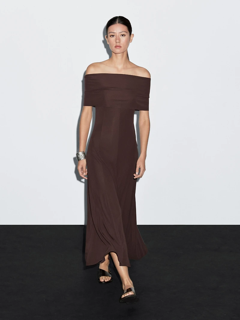 Long strapless dress