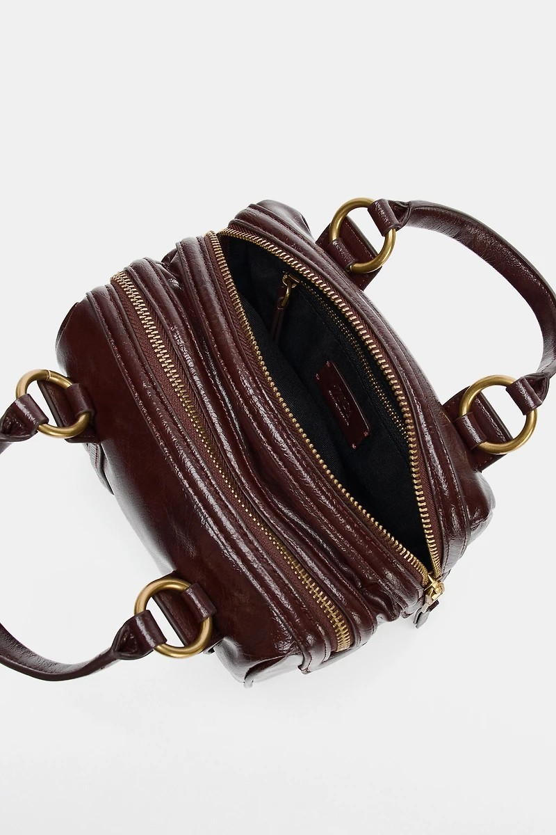 METALLIC DETAIL HANDBAG