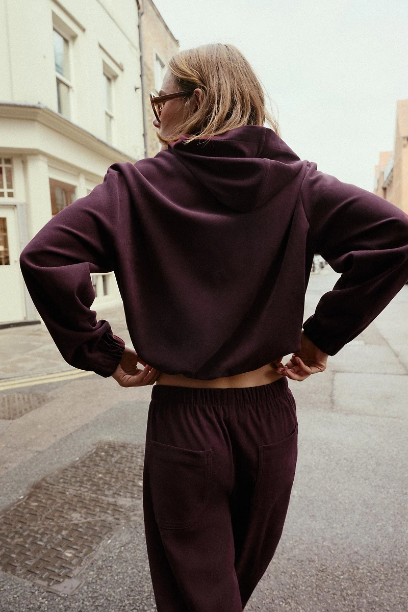HOODED BOMBER JACKET
