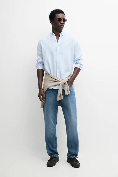 100% linen regular fit shirt