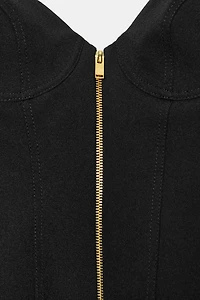 ZIPPER CORSET TOP