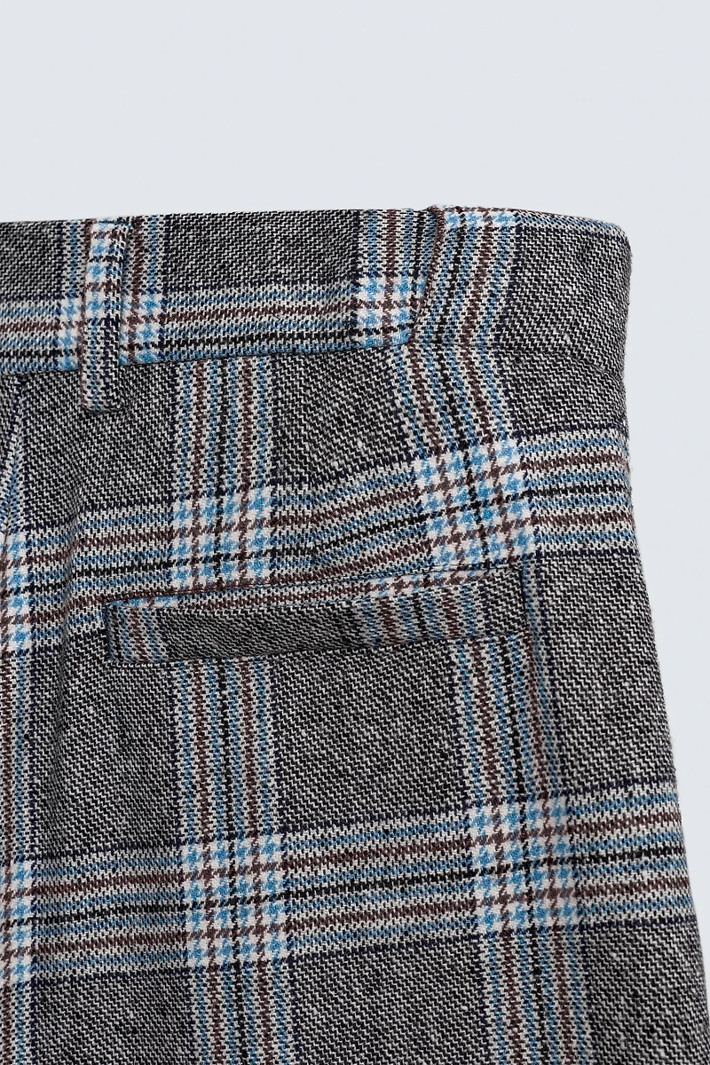 WIDE-LEG CHECK TROUSERS HARRY LAMBERT FOR ZARA X DISNEY