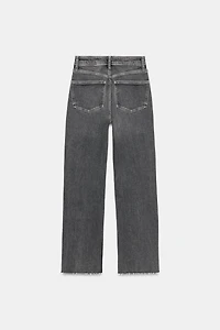 TRF HIGH-WAISTED CROPPED FLARE JEANS