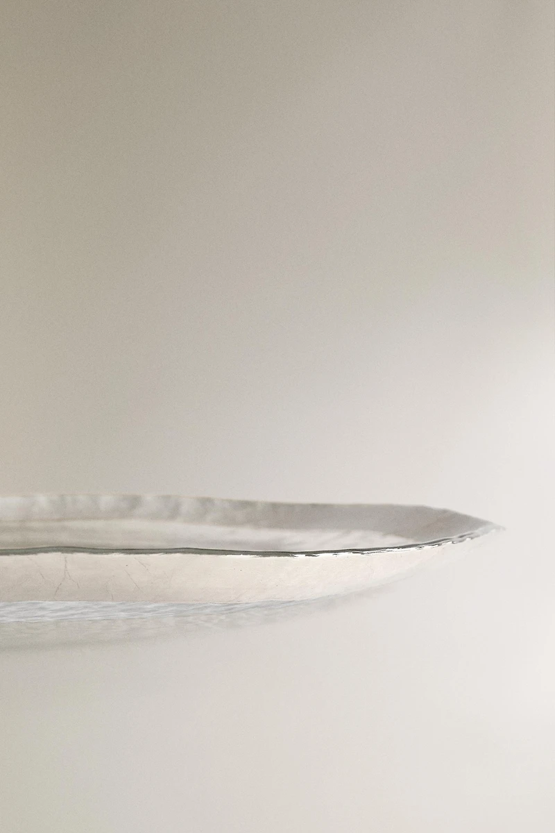 ASSIETTE DE PRÉSENTATION VERRE FILET DORÉ