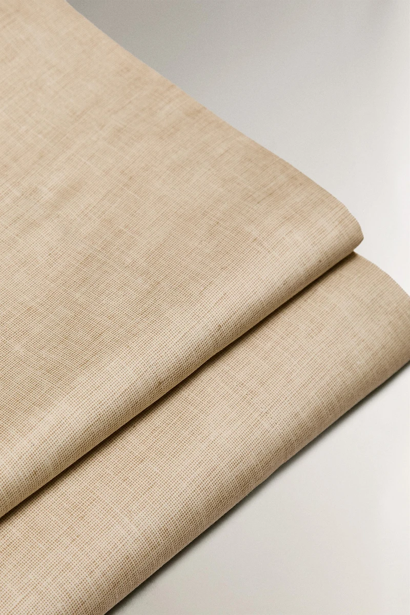 DRAP DE DESSUS SATIN IMPRIMÉ TEXTURE
