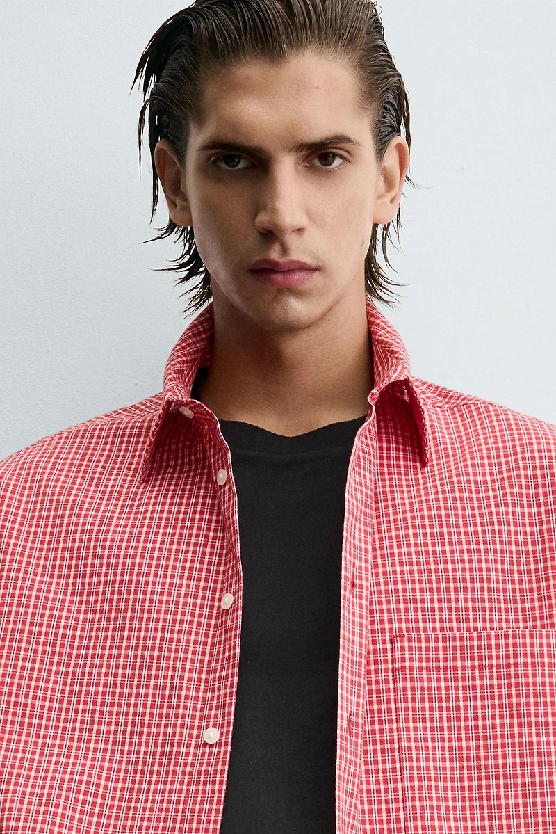 CHECKERED RELAXED FIT SHIRT