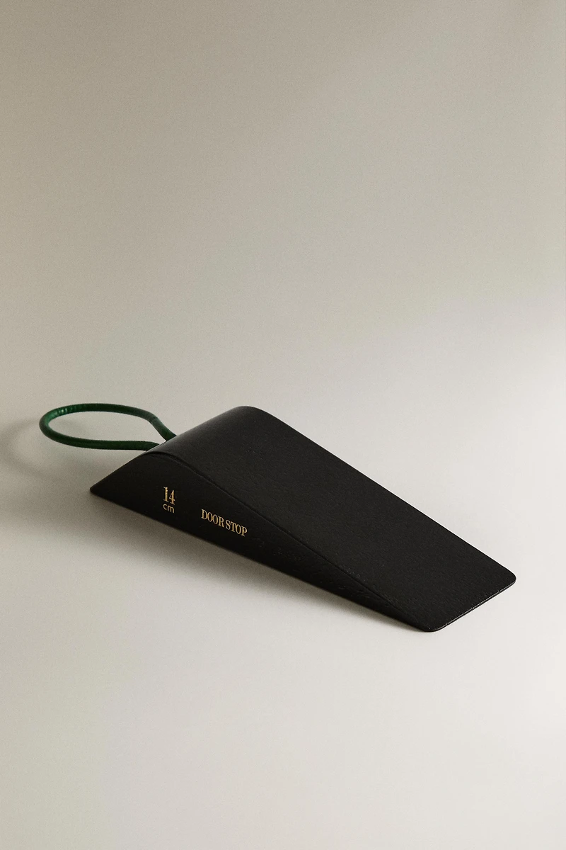 WOODEN DOORSTOP
