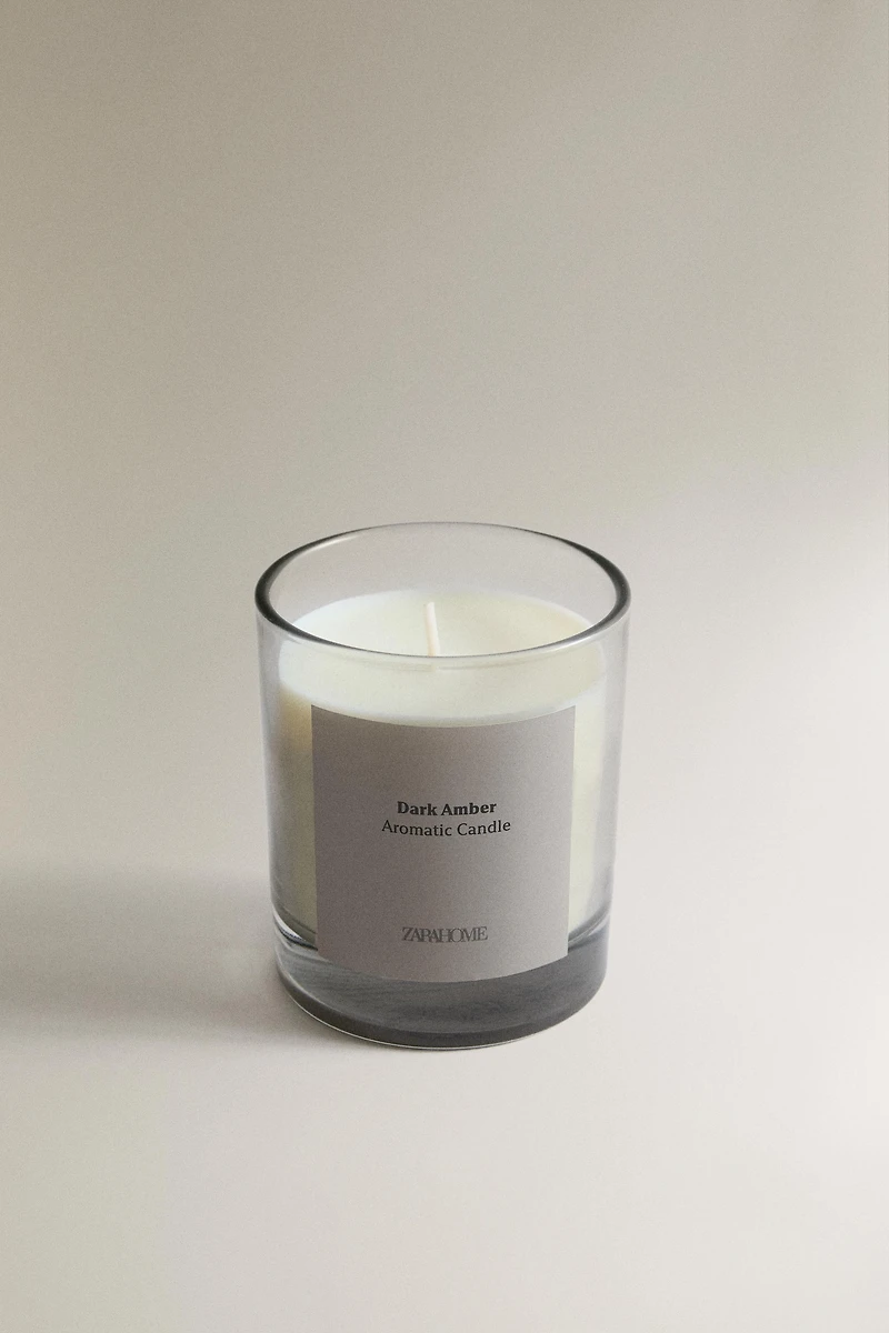 (200 G) DARK AMBER SCENTED CANDLE