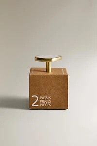 LOT DE BOUTONS MEUBLE EN NACRE IRRÉGULIERS (LOT DE 2)