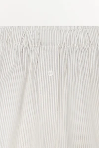 STRIPED POPLIN BERMUDA SHORTS