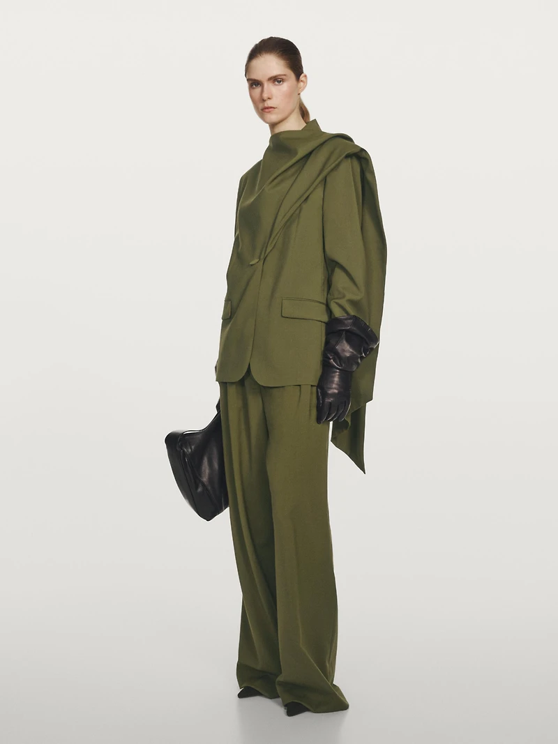 Blazer écharpe 100 % laine - STUDIO