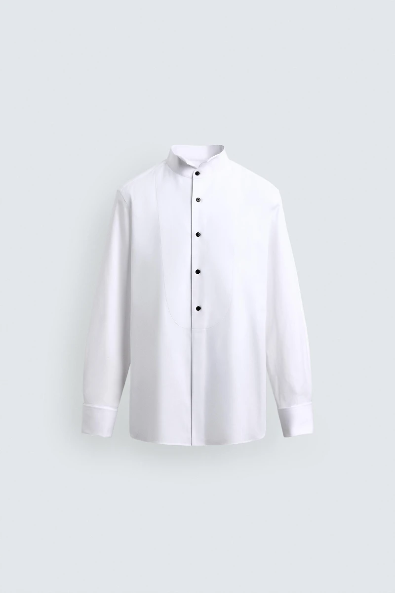 FRENCH CUFF TUXEDO SHIRT