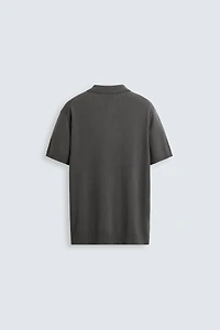 RIB KNIT POLO SHIRT