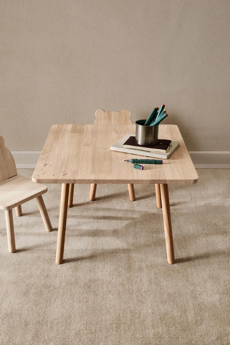 BEAR WOODEN TABLE