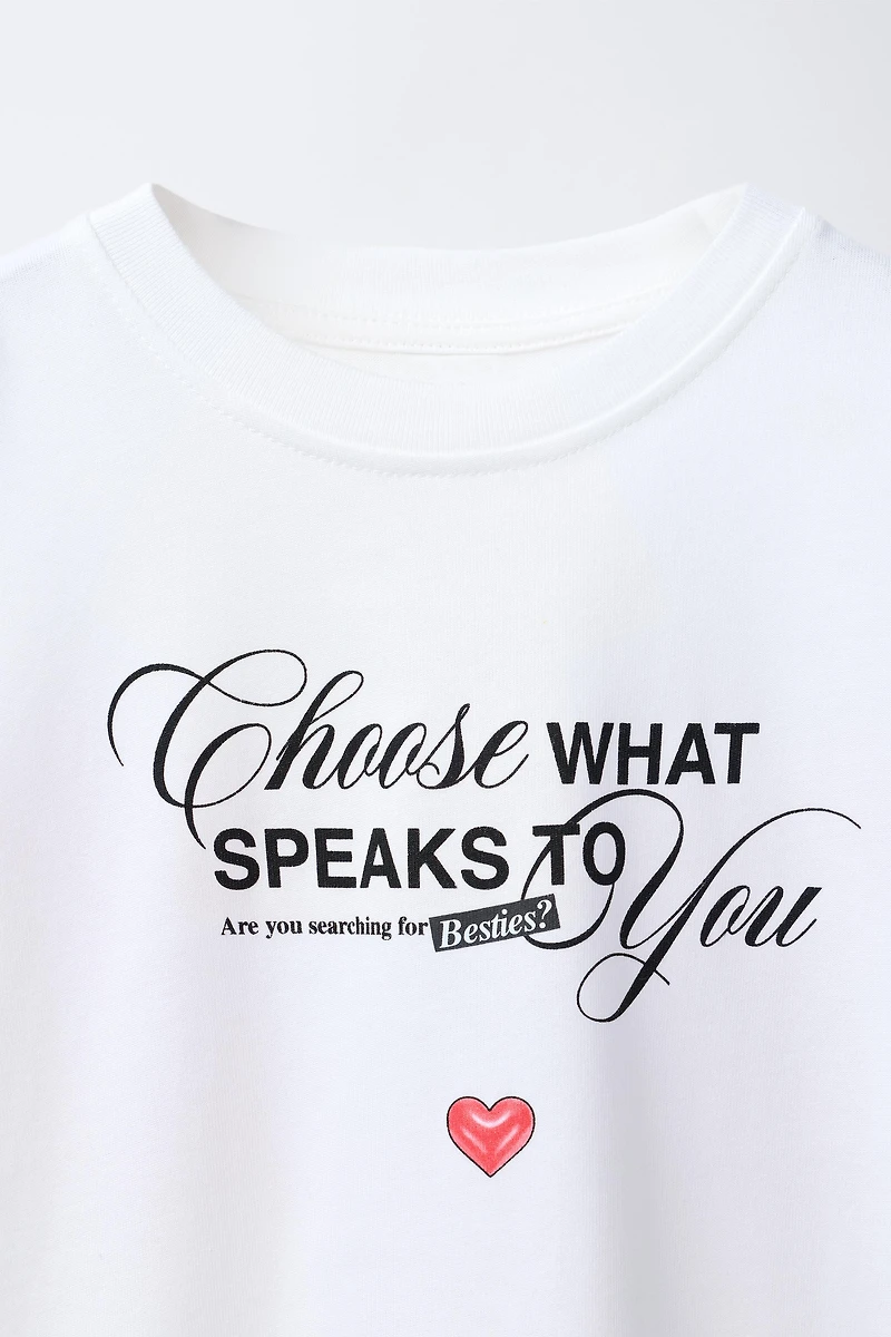 HEAVYWEIGHT TEXT T-SHIRT