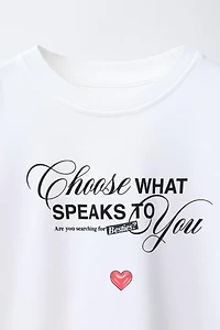 HEAVYWEIGHT TEXT T-SHIRT