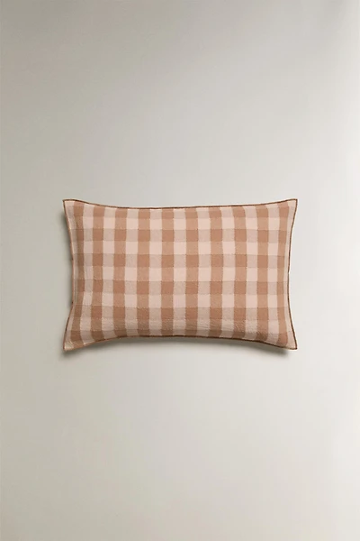 GINGHAM THROW PILLOW COVER