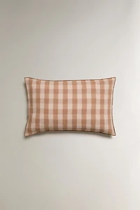 GINGHAM THROW PILLOW COVER