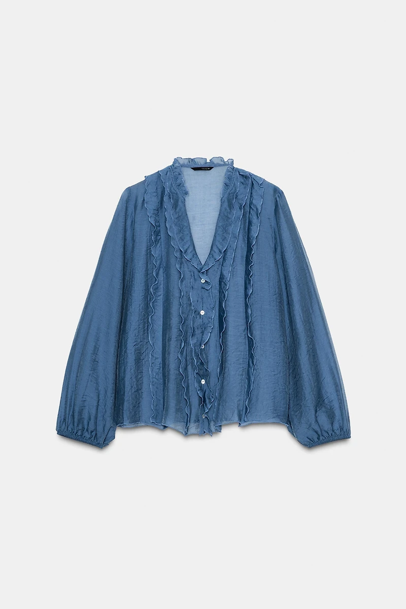 RUFFLED BLOUSE