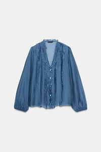 RUFFLED BLOUSE